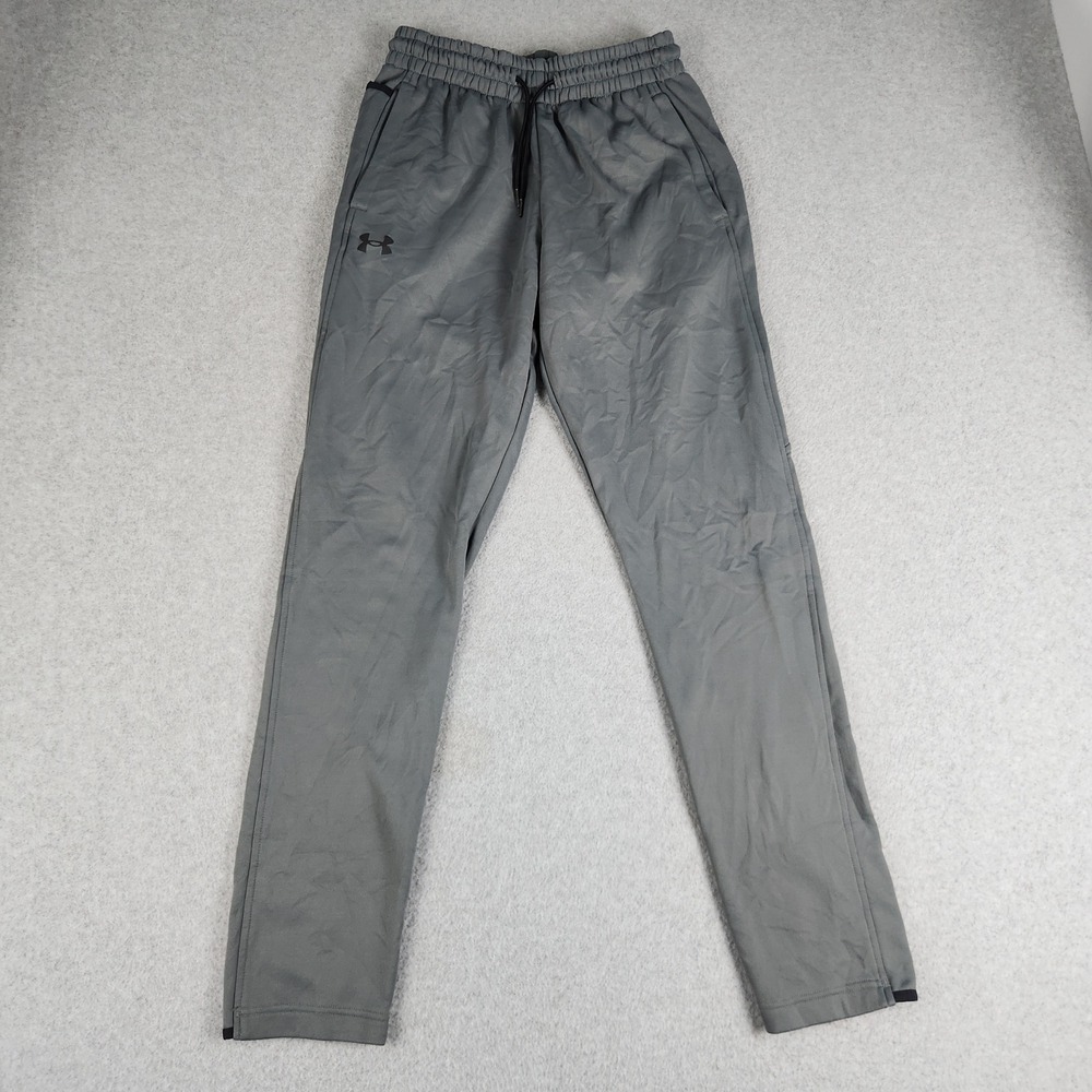 Under Armour Pants Women Small Gray ColdGear Loose Fit Athletic Drawstring Waist